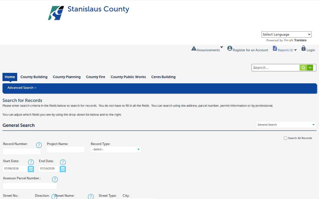 Oakdale people search county permit records